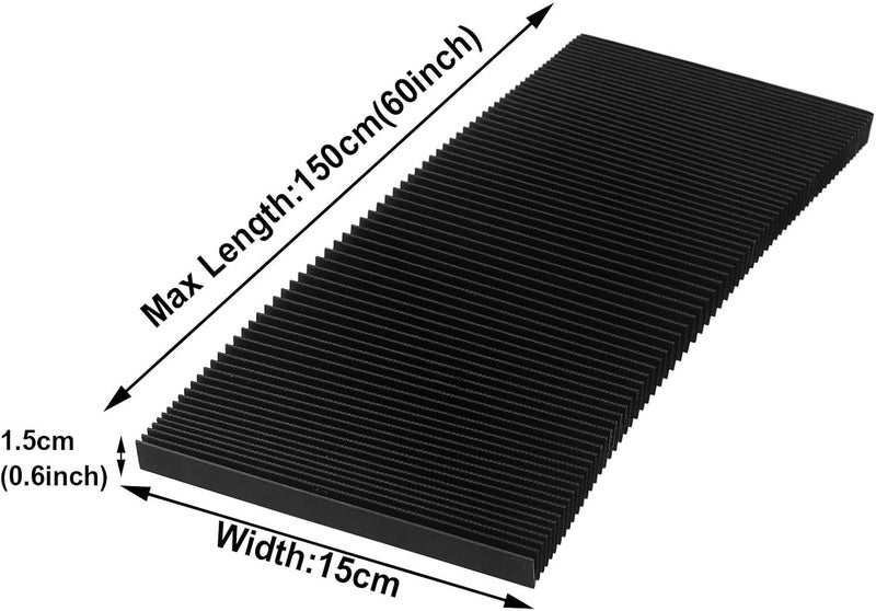 Clashpower CNC Machine Accordion Cover,Milling Machine Flexible Protective Cover,Bellows Protective Cover(150mm) - Image 4